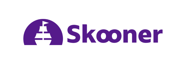 Skooner secondary logo white