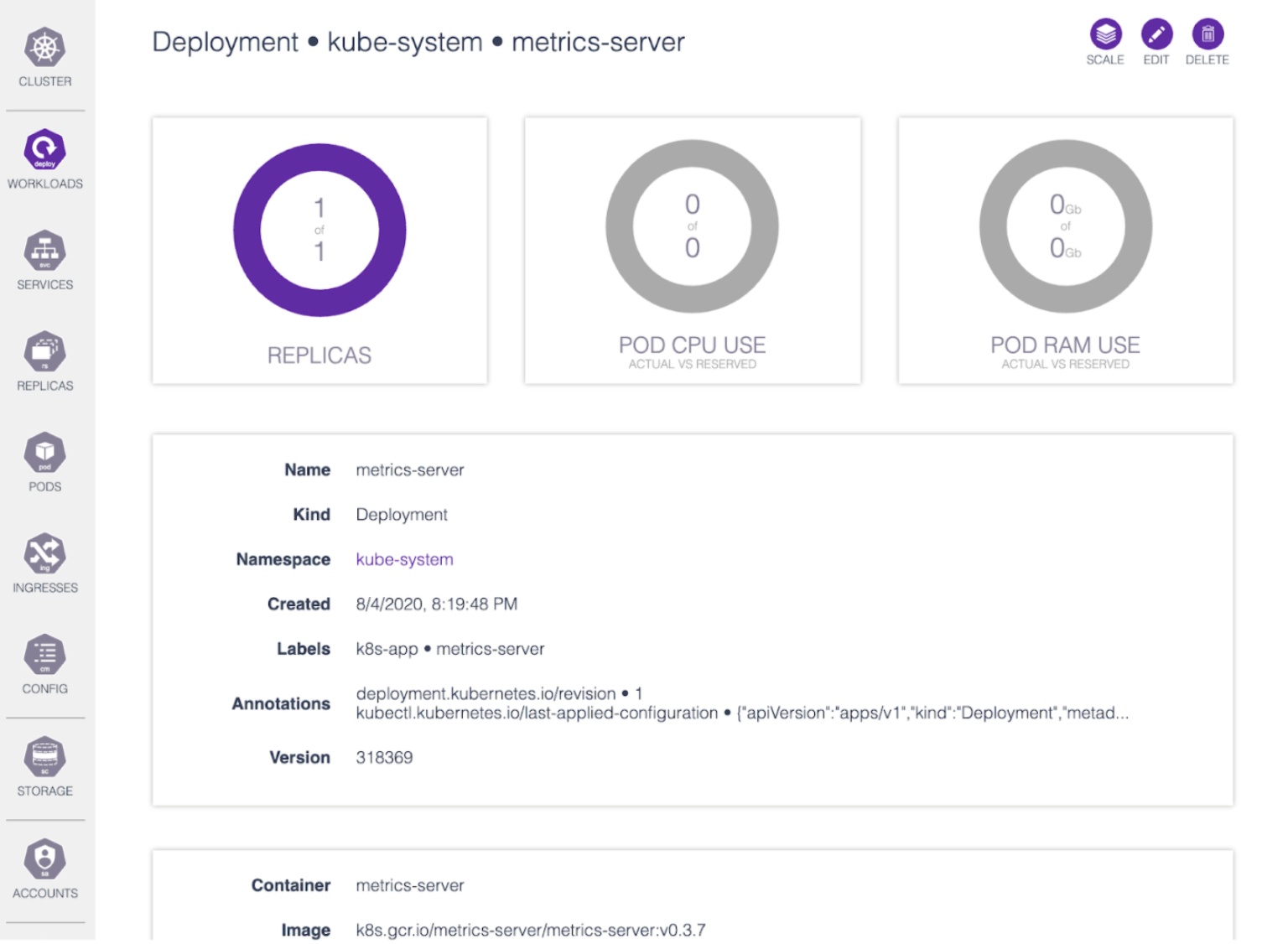 Skooner user interface