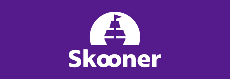 Skooner primary logo purple